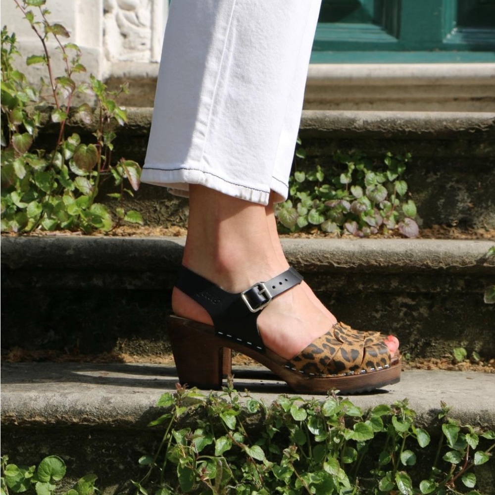 Lotta From Stockholm Leopard Print clogs